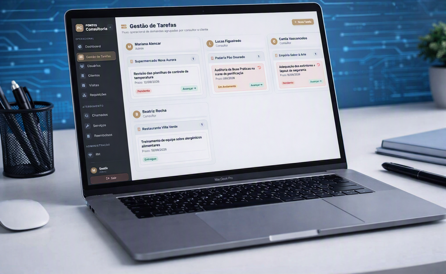 Pontes Consultoria — ERP Operacional