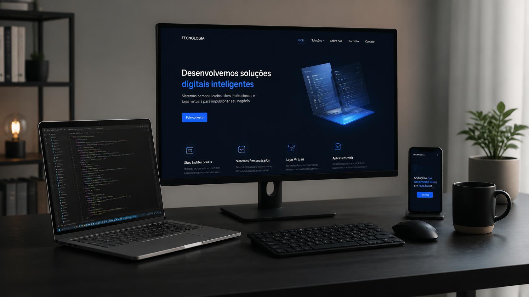 Landing pages de alta conversão e sistemas sob medida Lumitechia
